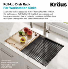 Багатофункціональна силіконова сушка Kraus темно-сірий KRM-11DG