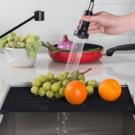 Многофункциональная сушка Kraus силиконовая 428х305 мм темно-синий KRM-11DARK BLUE