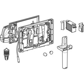 Модуль Geberit DuoFresh с ручным управлением и приемником для цилиндриков Sigma 8 см серый антрацит 115.053.BZ.2