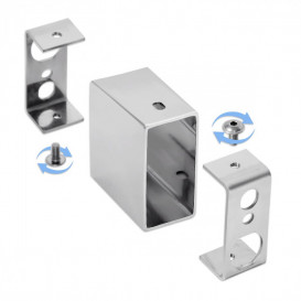 Модуль прихованого підключення сушки для рушників Laris для профільної стійки хром 71401065