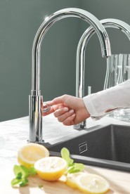 Монокран для кухни Grohe Blue Pure Mono с фильтром одновентильный хром 30387000