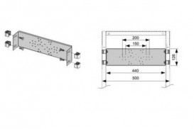 Монтажна пластина для прихованої арматури Tece Teceprofil нержавіюча сталь 9020041