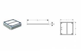 Монтажная рама для душевого поддона Geberit Setaplano до 100 см для 4 ножек 80х80 см 154.460.00.1