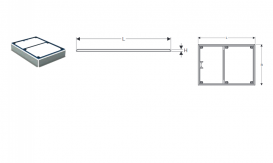 Монтажная рама для душевого поддона Geberit Setaplano больше 100 см для 6 ножек 90х140 см 154.475.00.1