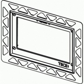 Монтажная рамка для установки стеклянных панелей Tece TECEloop/TECEsquare на уровне стены позолоченный 9240648