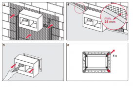 Монтажная рамка TECE для кнопок управления сливом пенопласт 9030029