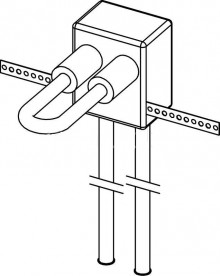 Монтажный блок HKGS для подключения радиатора Tece TECEflex выход из стены 16 мм 716216