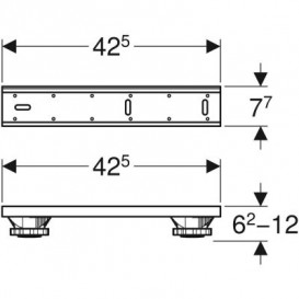 Монтажный комплект Geberit для душевых поддонов 550.950.00.1