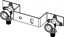 Монтажний комплект Tece TECEflex з настінними куточками для змішувача 16 х 1/2 '' 720 550