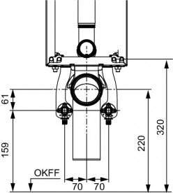 Монтажный комплект TECE TECEone для кирпичной стены для бачков с глубиной установки до 8,5 см 9880048