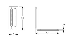 Монтажний кронштейн Geberit GIS 113х13 см сталь 461.185.00.1