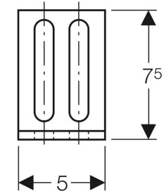 Монтажний кронштейн Geberit GIS 7,5x5,5 см сталь 461.002.00.1