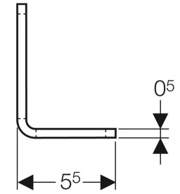 Монтажний кронштейн Geberit GIS 7,5x5,5 см сталь 461.002.00.1