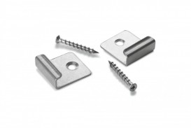 Монтажний набір стартових кліпс для терасної дошки Bergdeck нержавіюча сталь (упаковка 30 шт) BDZKS0
