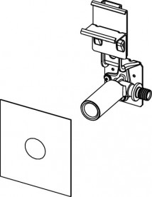 Монтажное соединение Tece TECEprofil для установки отдельного крана на несущей раме 9020051