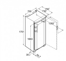 Морозильная камера Liebherr GN 4635 Comfort NoFrost сталь белый GN 4635-21 001