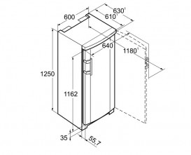 Морозильна камера Liebherr GNP 1913 Comfort NoFrost сталь білий GNP 1913