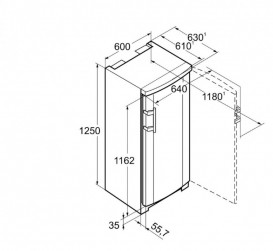 Морозильная камера Liebherr GNP 1956 Premium NoFrost сталь белый GNP 1956-24 001