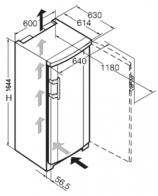 Морозильна камера Liebherr GNP 2756 Premium NoFrost сталь білий GNP 2756-25 001