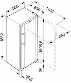 Морозильная камера Liebherr SGNesf 3063 Comfort NoFrost нержавеющая сталь с покрытием SmartSteel/сталь серебристый SGNesf 3063-26 001