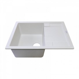 Мойка для кухни Adamant Anila 650х500 мм искусственный гранит белый 4824296100301