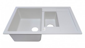 Мийка для кухні Adamant Anila Plus 780х500 мм штучний граніт білий 4824296100901