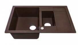 Мийка для кухні Adamant Anila Plus 780х500 мм штучний граніт коричневий 4824296100905