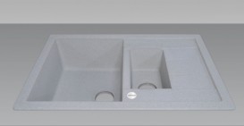 Мойка для кухни Adamant Anila Plus 780х500 мм искусственный гранит светло-серый 4824296100909