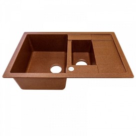 Мийка для кухні Adamant Anila Plus 780х500 мм штучний граніт terracotta 4824296100911