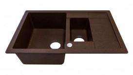 Мойка для кухни Adamant Anila Plus 780х500 мм искусственный гранит mokko 4824296100912