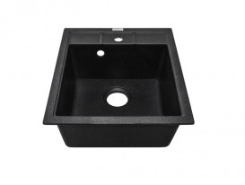 Мойка для кухни Adamant Brick 460х515 мм искусственный гранит черный 4824296101203