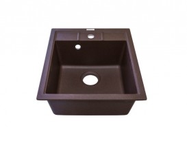 Мойка для кухни Adamant Brick 460х515 мм искусственный гранит коричневый 4824296101205