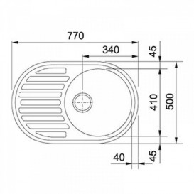 Мойка для кухни Adamant Ellipsis 770х500 мм искусственный гранит коричневый 4824296101005
