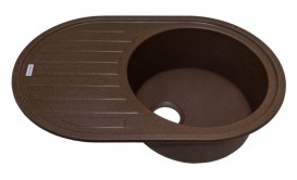 Мойка для кухни Adamant Ellipsis 770х500 мм искусственный гранит коричневый 4824296101005