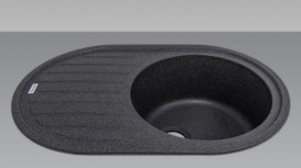 Мойка для кухни Adamant Ellipsis 770х500 мм искусственный гранит графит 4824296101013