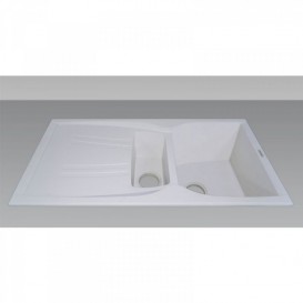 Мойка для кухни Adamant New line plus 980х500 мм искусственный гранит белый 4824296100801