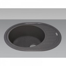 Мийка для кухні Adamant Ovum 620х500 мм штучний граніт сірий 4824296100404