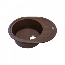 Мойка для кухни Adamant Ovum 620х500 мм искусственный гранит коричневый 4824296100405