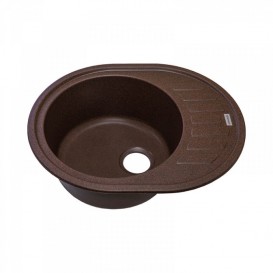 Мийка для кухні Adamant Ovum 620х500 мм штучний граніт mokko 4824296100412