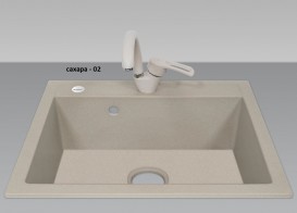 Мойка для кухни Adamant Prizma 590х500 мм искусственный гранит сахара 4824296100202