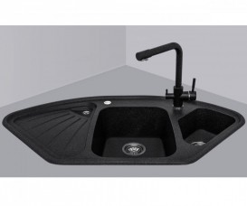 Мойка для кухни Adamant Сonsensus 1060х575 мм искусственный гранит черный 4824296100603