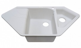 Мойка для кухни Adamant Spirit 1000х500 мм искусственный гранит белый 4824296101301