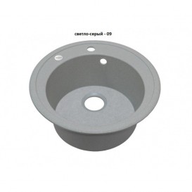 Мийка для кухні Adamant Sun Ø510 мм штучний граніт світло-сірий 4824296100109
