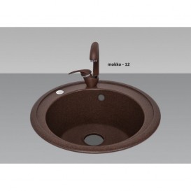 Мойка для кухни Adamant Sun Ø510 мм искусственный гранит mokko 4824296100112