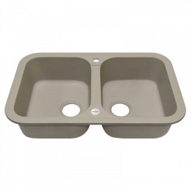Мийка для кухні Adamant Twins 770х470 мм штучний граніт сахара 4824296100502