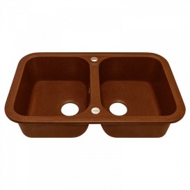 Мойка для кухни Adamant Twins 770х470 мм искусственный гранит terracotta 4824296100511