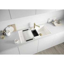 Мойка для кухни Blanco ADIRA 6 S-F SILGRANIT темная скала 527611