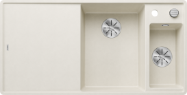 Мойка для кухни Blanco Axia III 6 S-F 99х50 см чаша справа SILGRANIT® PuraDur® мягкий белый 527049