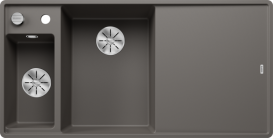 Мойка для кухни Blanco Axia III 6 S-F 99х50 см чаша слева SILGRANIT® PuraDur® вулканический серый 527231