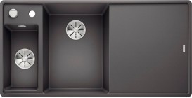 Мойка для кухни Blanco Axia III 6 S-F врезная SILGRANIT PuraDur® темная скала 524670
